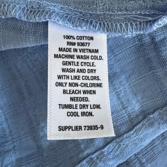 a.n.a Light Blue Button-Up Blouse - Picture 11 of 15